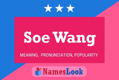 Soe Wang Name Poster