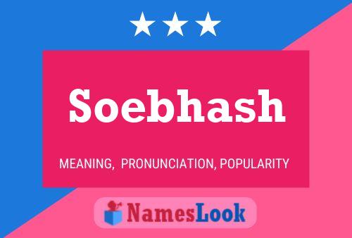 Soebhash Name Poster