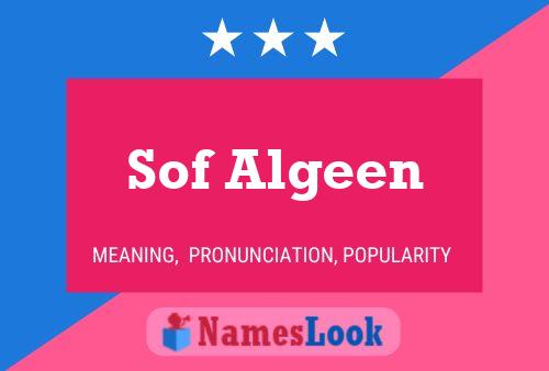 Sof Algeen Name Poster