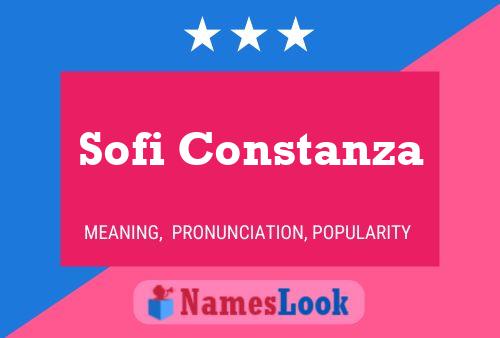 Sofi Constanza Name Poster