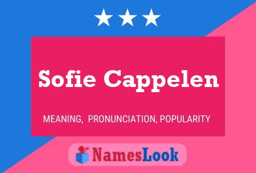 Sofie Cappelen Name Poster