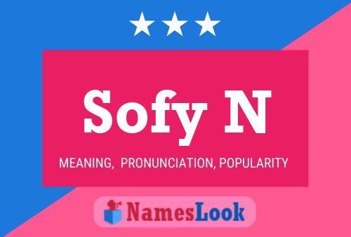 Sofy N Name Poster