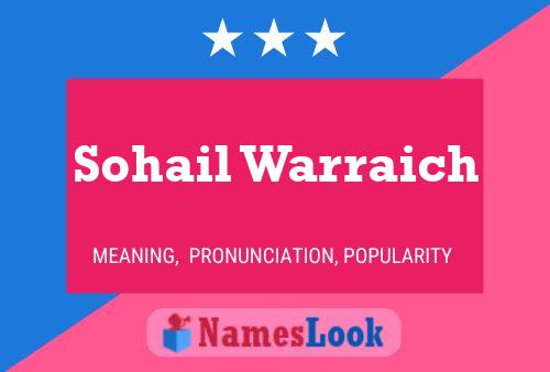 Sohail Warraich Name Poster