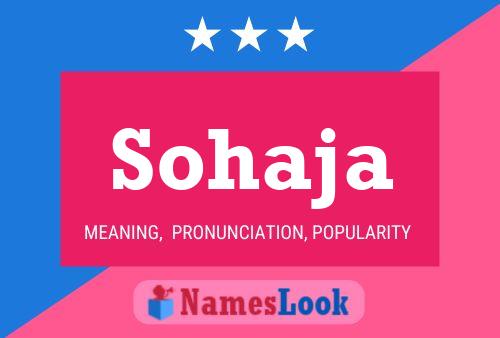 Sohaja Name Poster