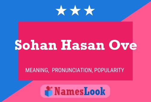 Sohan Hasan Ove Name Poster