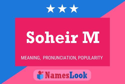 Soheir M Name Poster