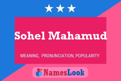 Sohel Mahamud Name Poster