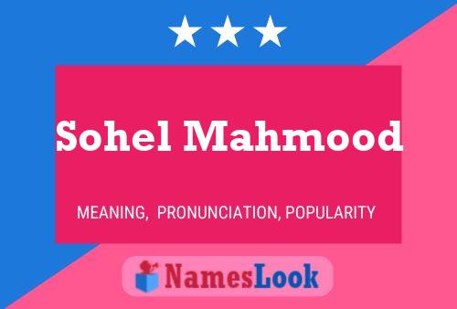 Sohel Mahmood Name Poster