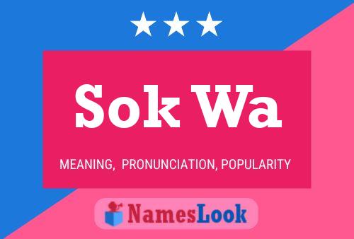 Sok Wa Name Poster