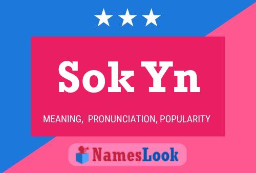 Sok Yn Name Poster