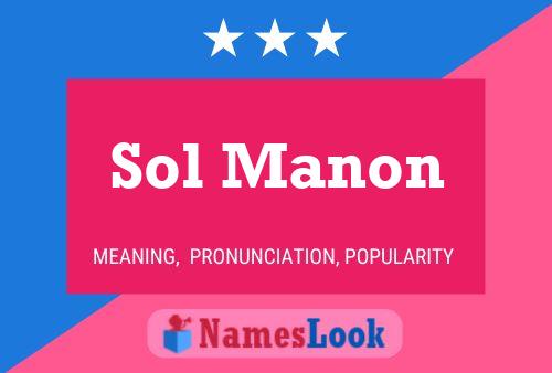 Sol Manon Name Poster