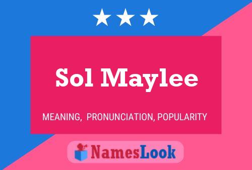 Sol Maylee Name Poster