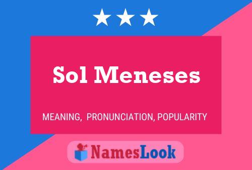 Sol Meneses Name Poster