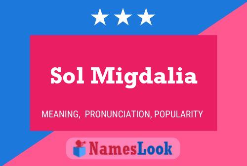 Sol Migdalia Name Poster