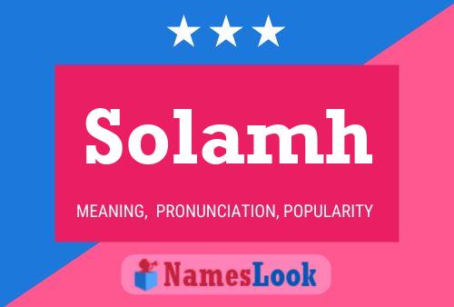 Solamh Name Poster