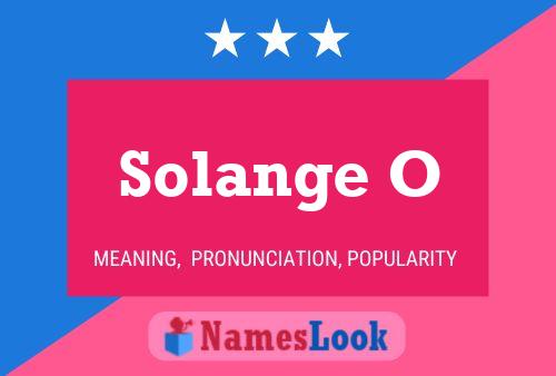 Solange O Name Poster