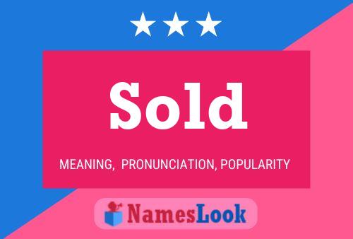 Sold Name Poster