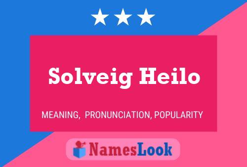 Solveig Heilo Name Poster