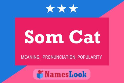 Som Cat Name Poster