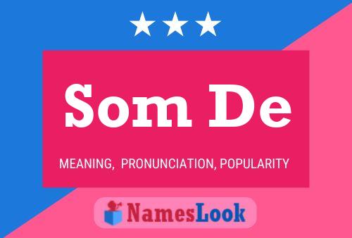 Som De Name Poster