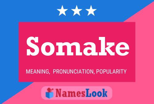 Somake Name Poster