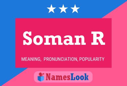 Soman R Name Poster