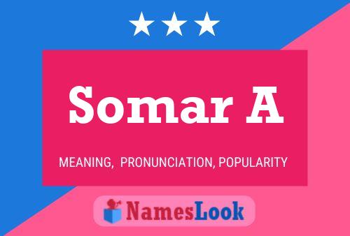 Somar A Name Poster