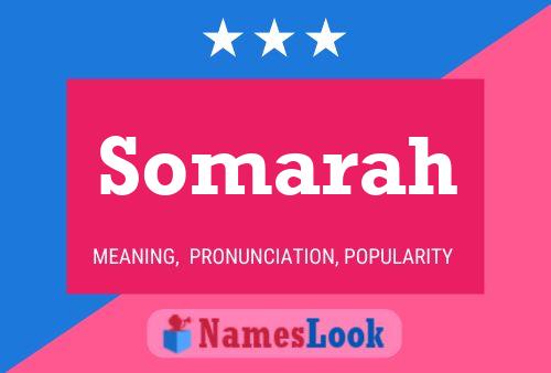 Somarah Name Poster