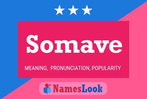 Somave Name Poster