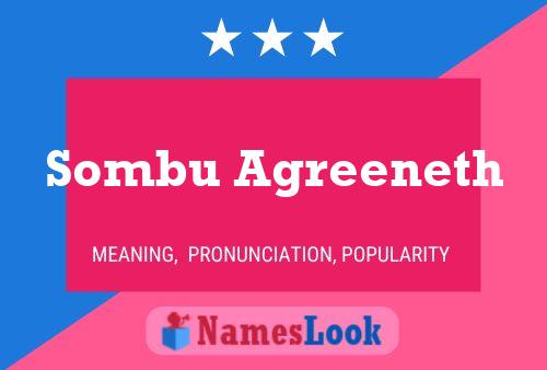 Sombu Agreeneth Name Poster