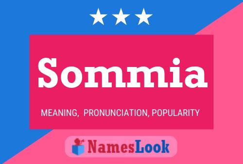 Sommia Name Poster