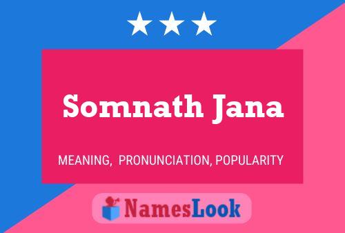 Somnath Jana Name Poster