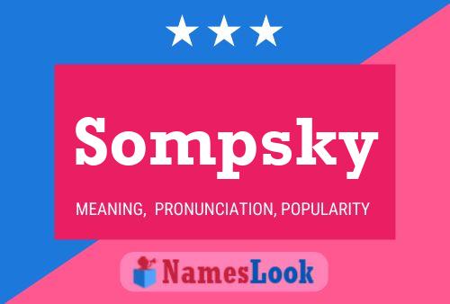 Sompsky Name Poster