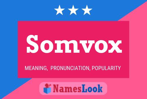 Somvox Name Poster