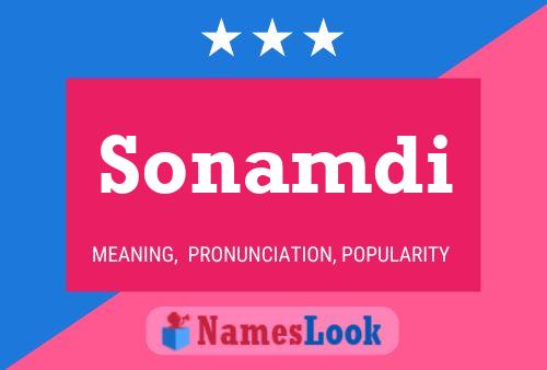 Sonamdi Name Poster