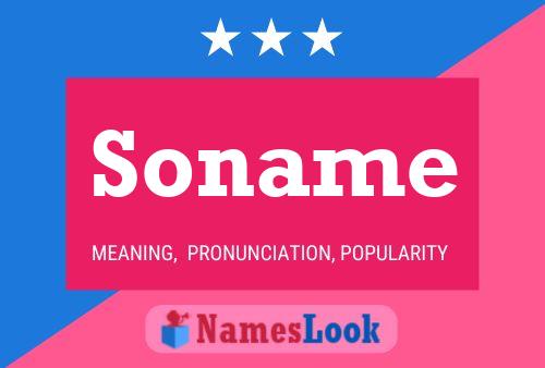 Soname Name Poster