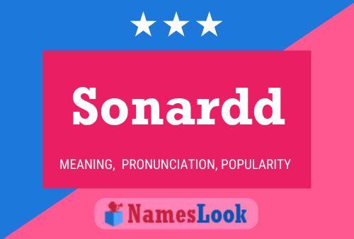 Sonardd Name Poster