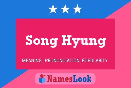 Song Hyung Name Poster