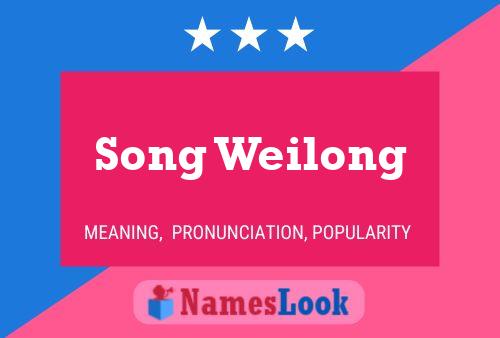 Song Weilong Name Poster