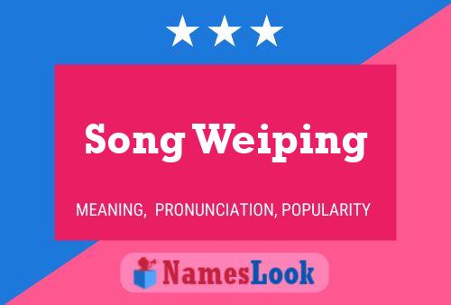 Song Weiping Name Poster