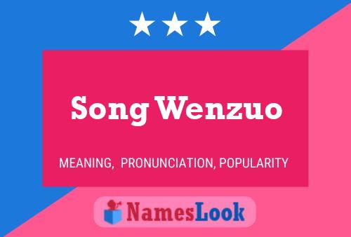 Song Wenzuo Name Poster