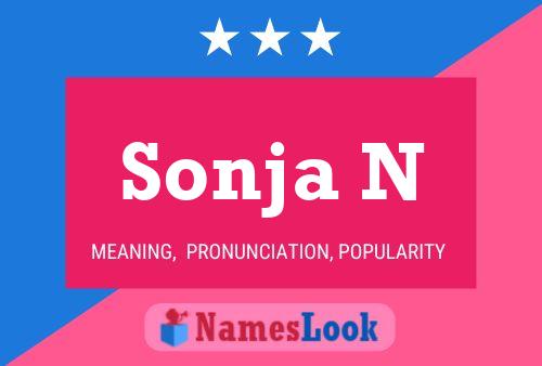 Sonja N Name Poster