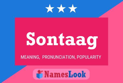 Sontaag Name Poster