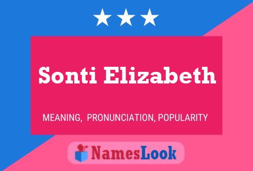 Sonti Elizabeth Name Poster