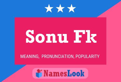 Sonu Fk Name Poster