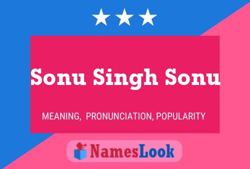 Sonu Singh Sonu Name Poster