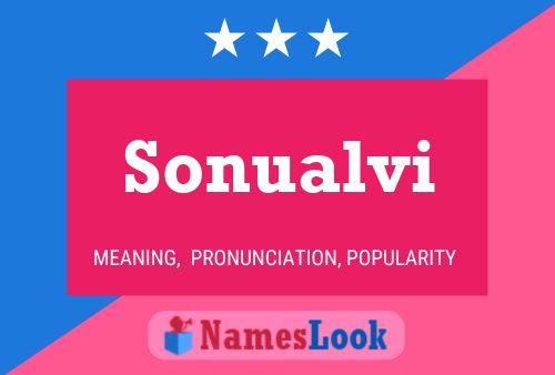 Sonualvi Name Poster