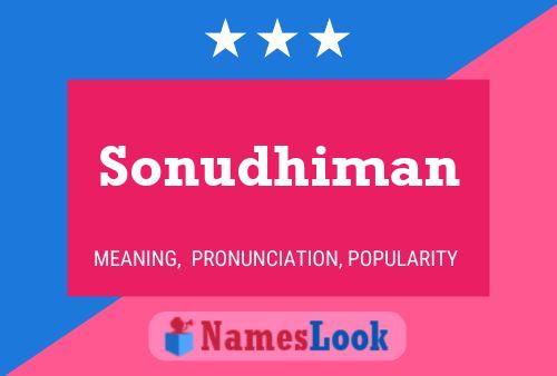 Sonudhiman Name Poster