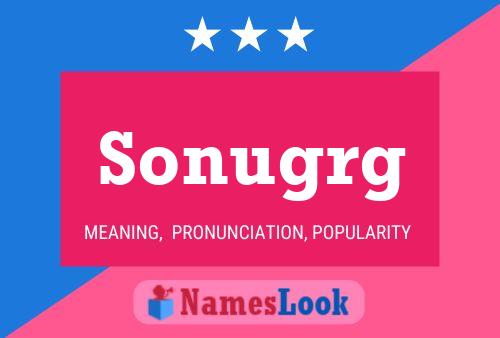 Sonugrg Name Poster