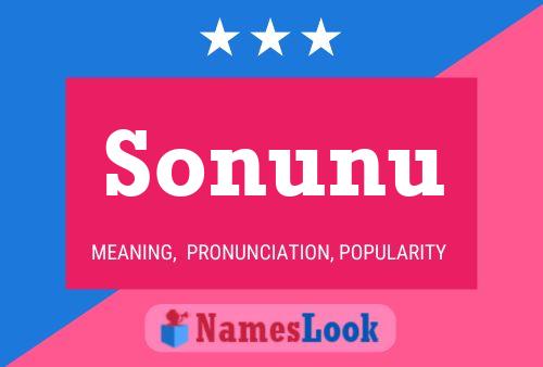 Sonunu Name Poster